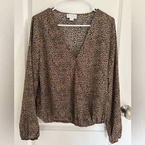 Vixbe Leopard Print Blouse